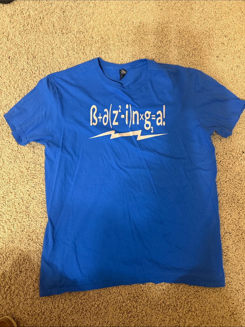 Blue Bazinga Graphic Short-Sleeve Men’s T-Shirt
